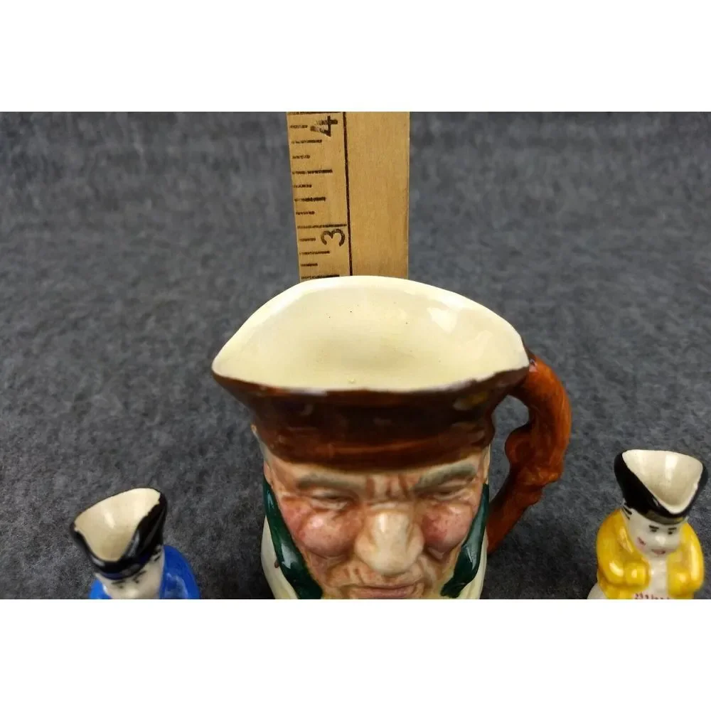 Toby Mug & 2 Miniatures Lancaster Sandland Hand Painted in England Vintage 1949+